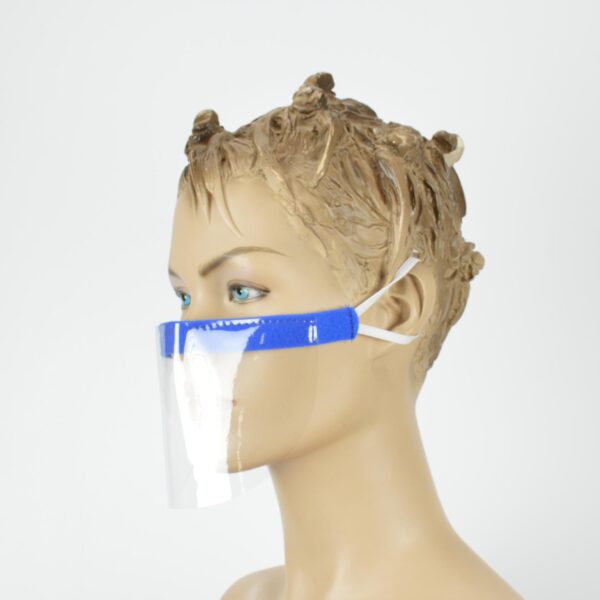 Mini przyłbica ochronna miękki pasek