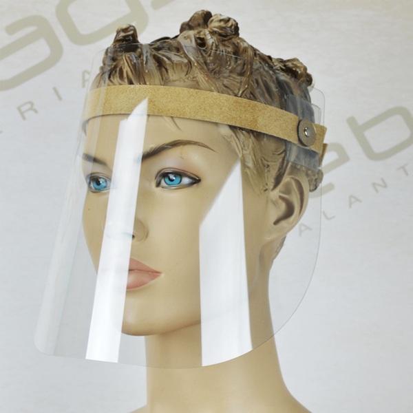 Przyłbica ochronna L podnoszona na miękkim pasku