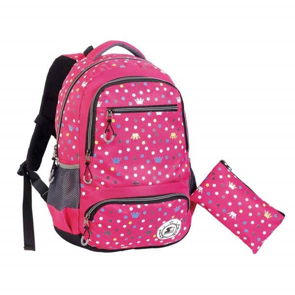 Plecak STARTER 8861 z piórnikiem -  Różowy