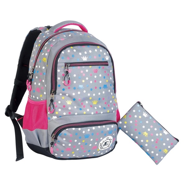 Plecak STARTER 8861 z piórnikiem -  Popiel