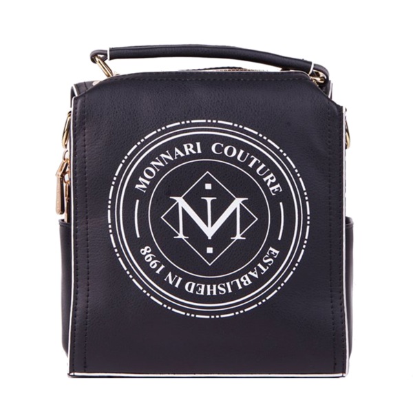 Torebka MONNARI BAG1150 -  Czarno-biała