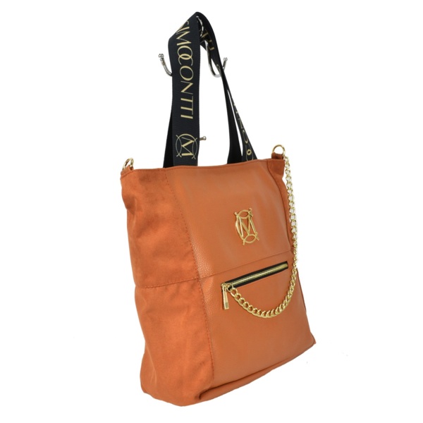 Torebka shopperka MASSIMO CONTTI -  Brązowa