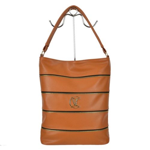 Torebka shopper VANESSA LA VIVA -  Jasny brąz